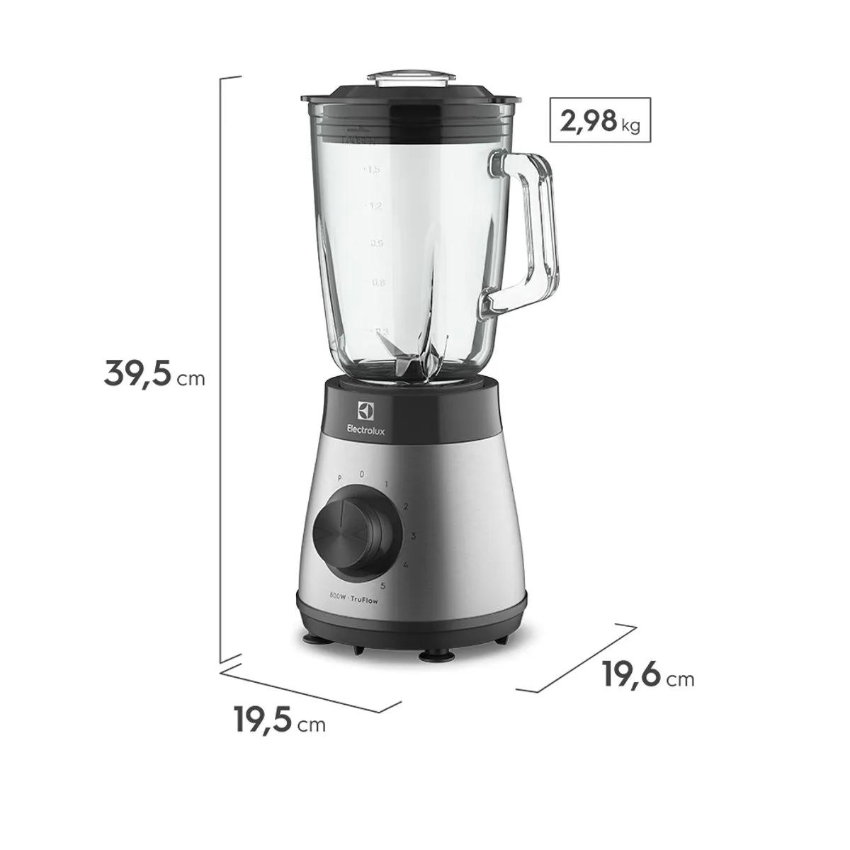 Licuadora Electrolux Experience EBS30 1 .5 L 800W Acero Inoxidable 5 Velocidades + Pulsador